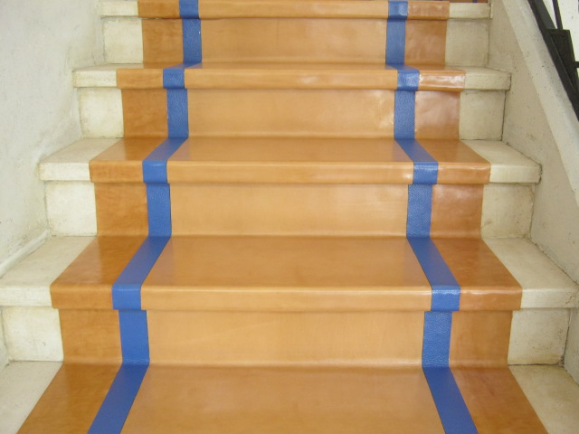 La Gainerie D'Art- escalier cuir art deco (16)